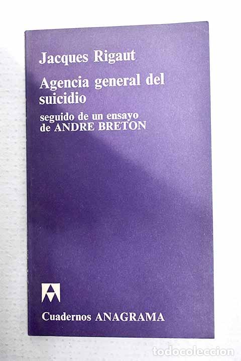 books: Agencia general del suicidio.- Rigaut, Jacques