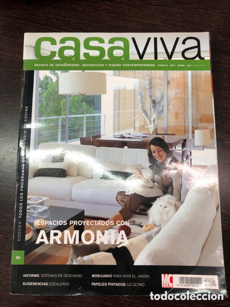 Livres: REVISTA INTERIORISMO CASA VIVA NUMERO 95 ESPACIOS PROYECTADOS CON ARMONIA