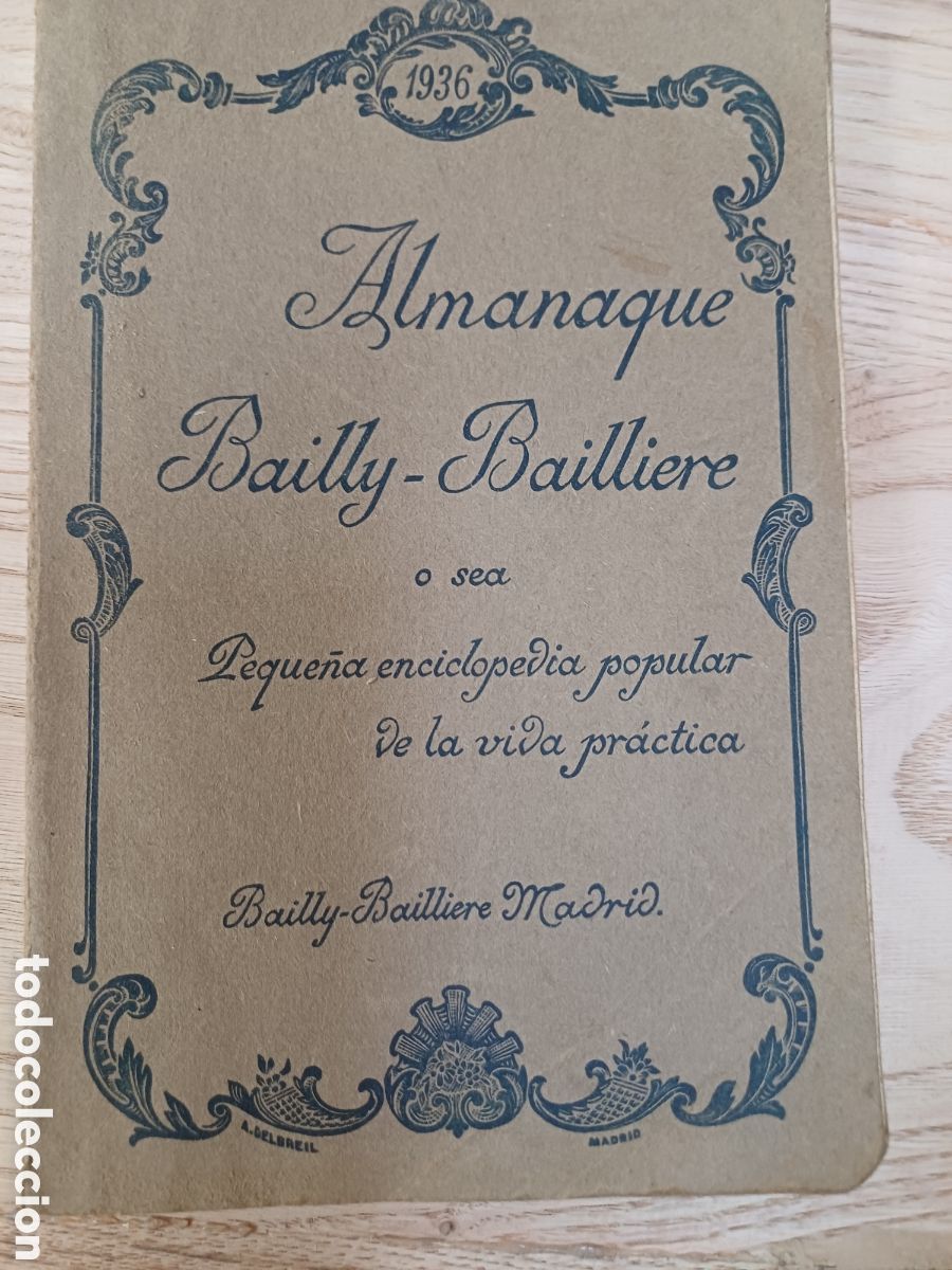 Libros: Almanaque bailly-baillere..ver fotos