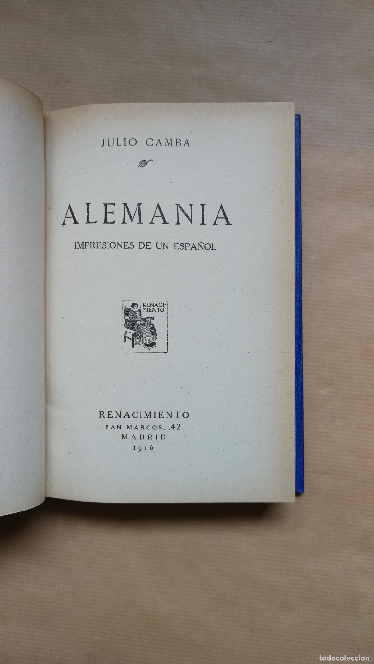 Libros: Alemania - &rdquo;Camba, Julio&rdquo;