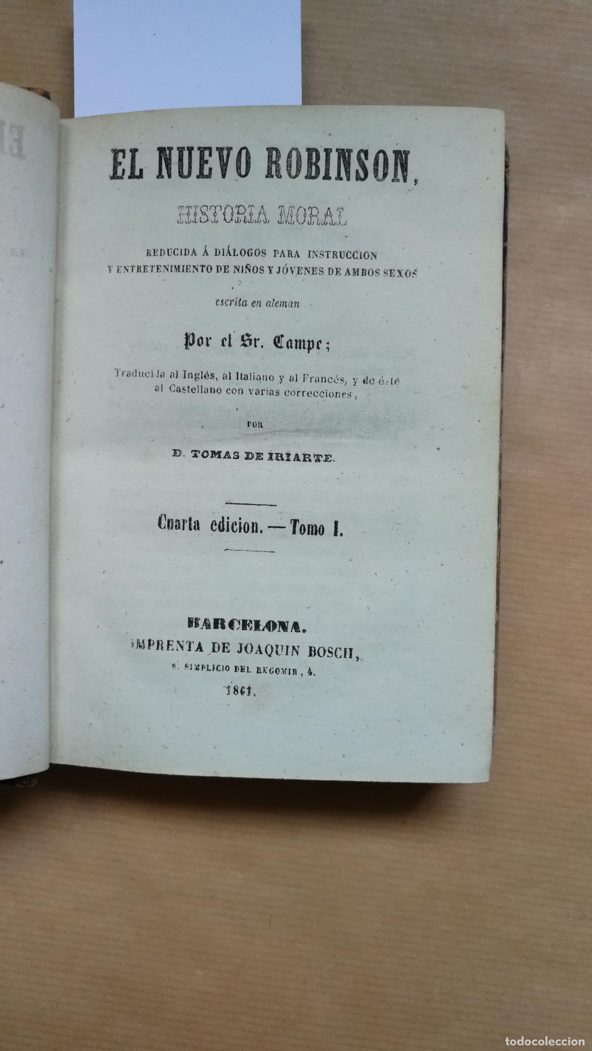Libros: EL NUEVO ROBINSON: HISTORIA MORAL REDUCIDA A DI&Aacute;LOGOS PARA INSTRUCCI&Oacute;N Y ENTRETENIMIENTO DE NI&Ntilde;OS Y