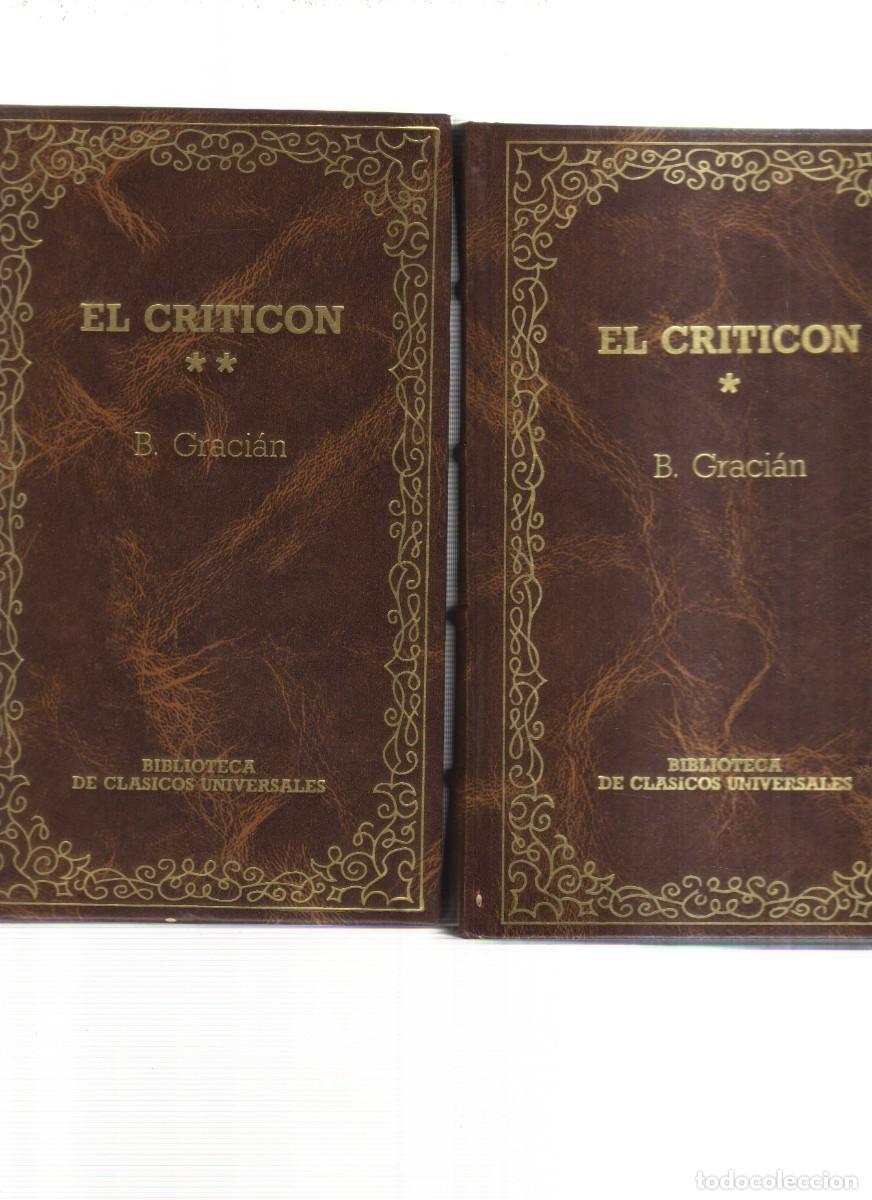 Libros: EL CRITICON DOS TOMOS B,GRACIAN - Foto 1