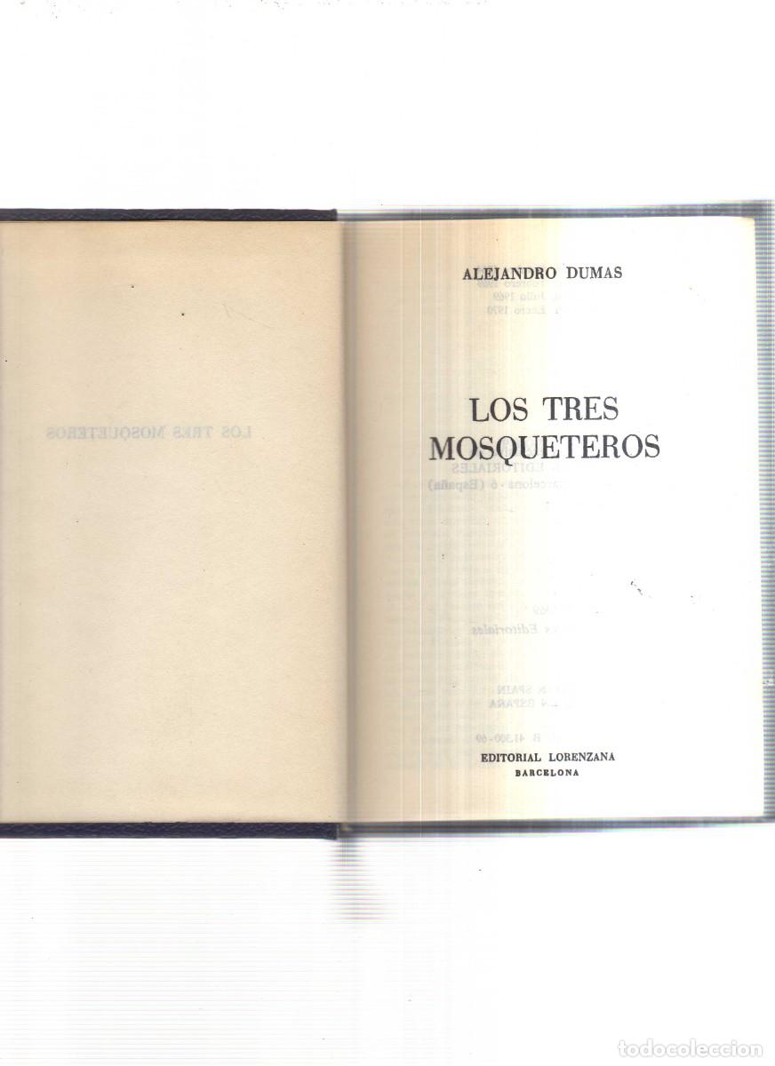 Libros: LOS TRES MOSQUETEROS ALEJANDRO DUMAS - Foto 2