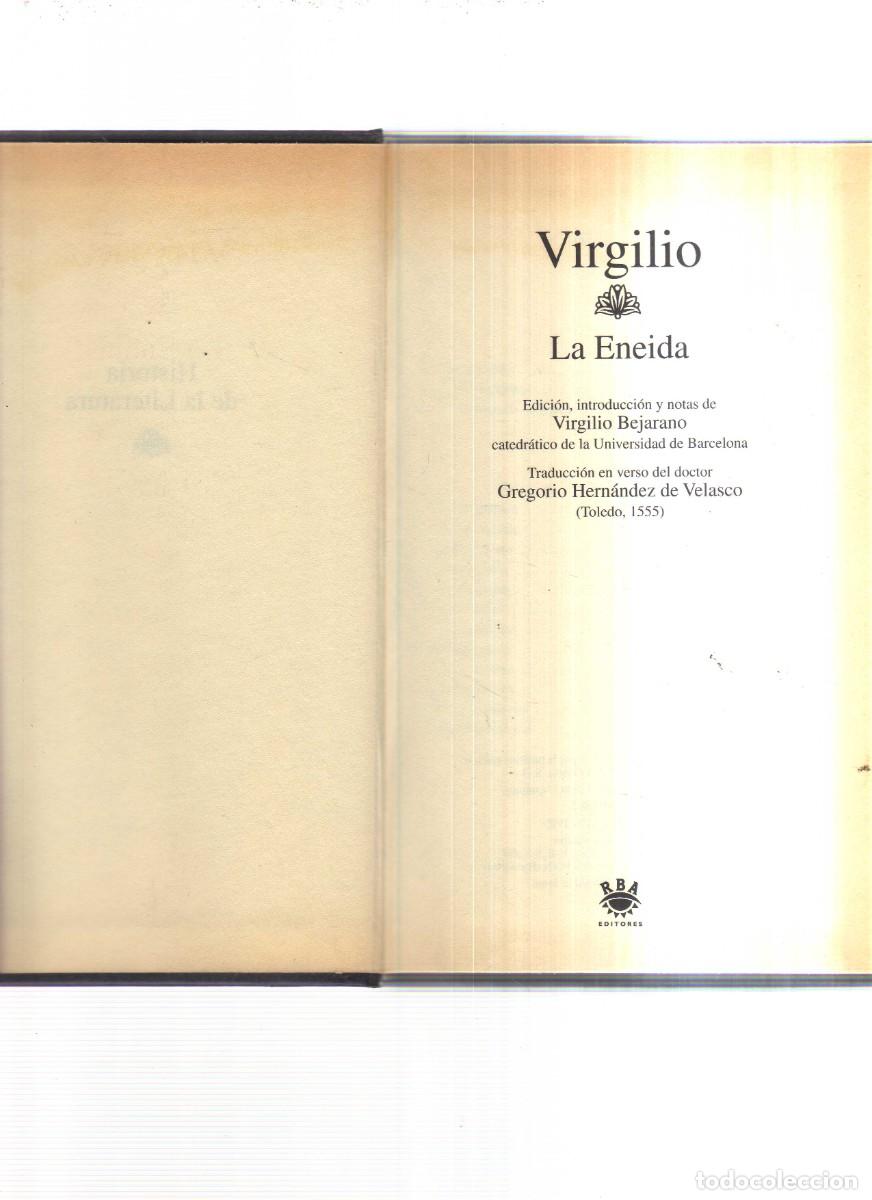 Libros: VIRGILIO LA ENEIDA HISTORIAS LITERARIA - Foto 2