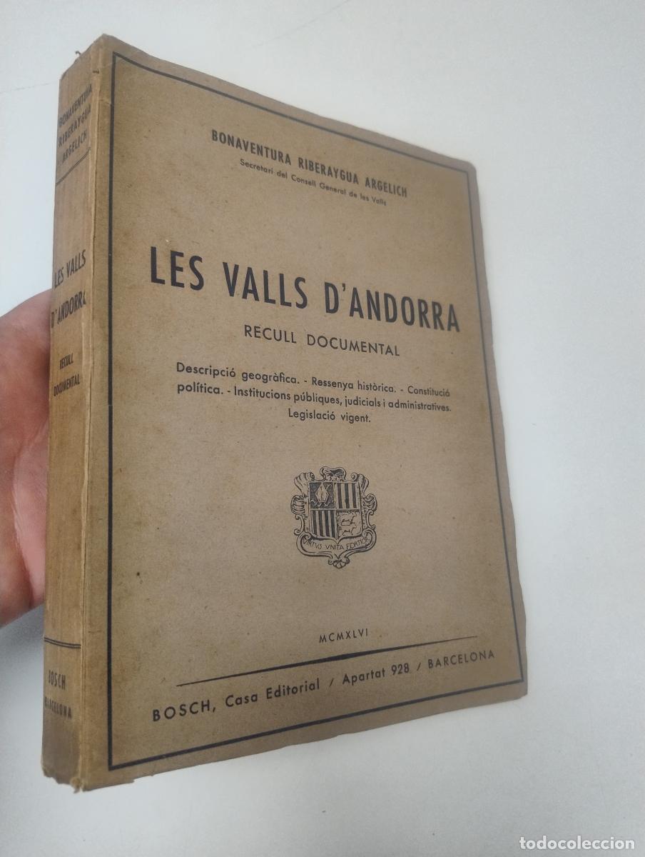Libros: Les valls d'Andorra - Bonaventura Riberaygua Argelich