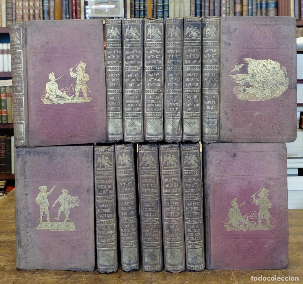 books: THE PLAYS AND POEMS of Shakespeare, according to the improved text of Edmund Malone including the la