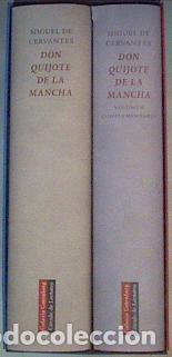 Libros: DON QUIJOTE DE LA MANCHA + VOLUMEN COMPLEMENTARIO. (dos tomos). - Cervantes, Miguel de