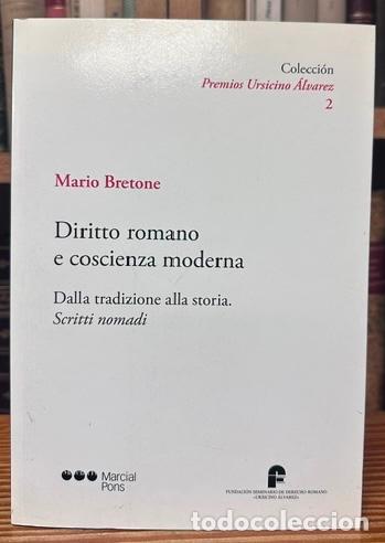 Libros: DIRITTO ROMANO E COSCIENZA MODERNA. Dalla tradizione alla storia. Scritti nomadi - BRETONE, Mario
