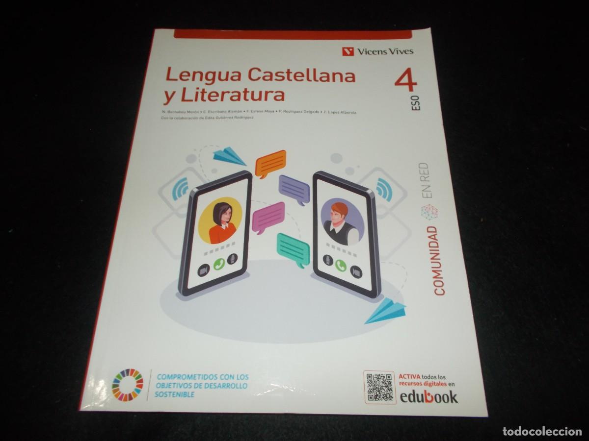Libros: LENGUA CASTELLANA Y LITERATURA 4 ESO 4&ordm;. Vicens Vives 2023. Libro Escolar