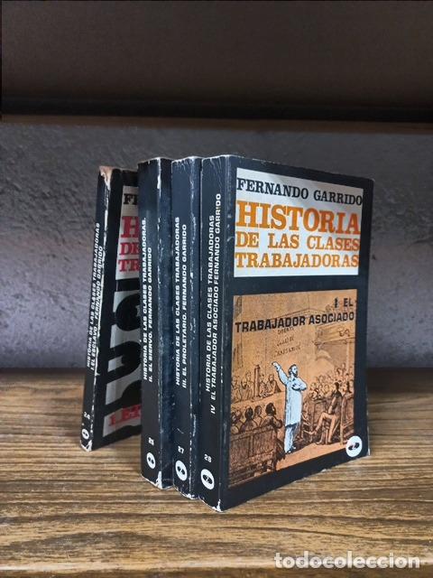 Libros: Fernando Garrido - Historia de las clases trabajadoras (4 vols; obra completa)