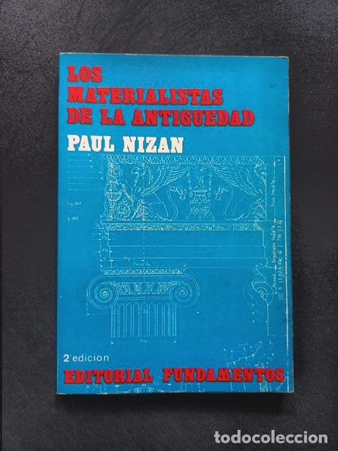 Libros: Paul Nizan - Los materialistas de la Antig&uuml;edad