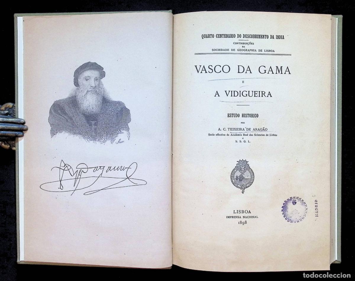 Libros: VASCO DA GAMA E A VIDIGUEIRA. ESTUDIO HISTORICO por... - TEIXEIRA DE ARAGAO, A.C.