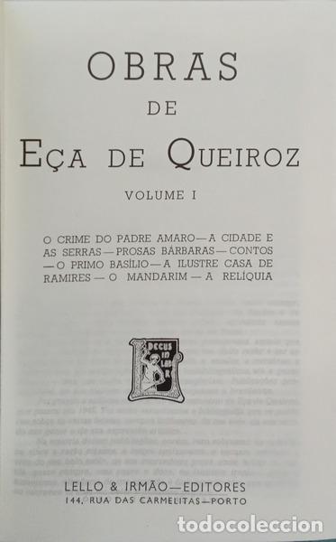 Libri di seconda mano: E&Ccedil;A DE QUEIROZ. (Jos&eacute; Maria de) - OBRAS DE E&Ccedil;A DE QUEIROZ. [4 VOLS.]