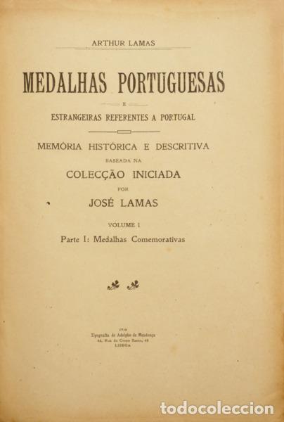 B&uuml;cher: LAMAS. (Artur) - MEDALHAS PORTUGUESAS E ESTRANGEIRAS REFERENTES A PORTUGAL.