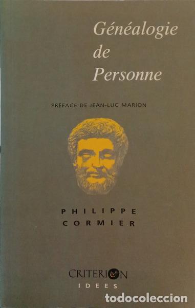 B&uuml;cher: CORMIER. (Philippe) - G&Eacute;N&Eacute;ALOGIE DE PERSONNE.