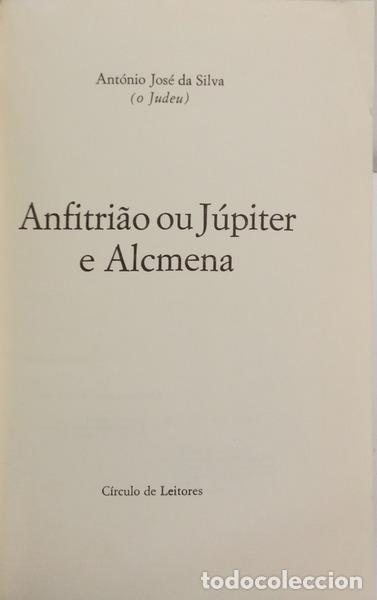 Libros: SILVA. (Ant&oacute;nio Jos&eacute; da) - ANFITRI&Atilde;O OU J&Uacute;PITER E ALCMENA.