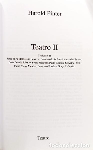 Libros: PINTER. (Harold) - TEATRO II. - Foto 2