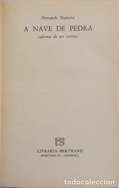Libri di seconda mano: NAMORA. (Fernando) - A NAVE DE PEDRA. [1.&ordf; EDI&Ccedil;&Atilde;O]