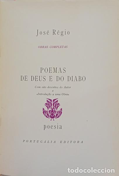 B&uuml;cher: R&Eacute;GIO. (Jos&eacute;) - POEMAS DE DEUS E DO DIABO. [TIRAGEM ESPECIAL]
