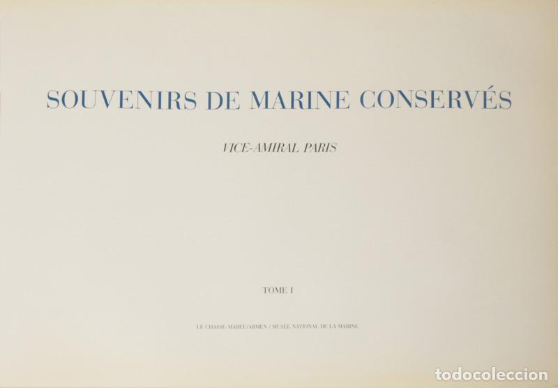 books: SOUVENIRS DE MARINE CONSERV&Eacute;S.
