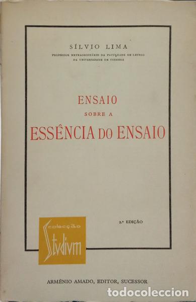 Libros: LIMA. (S&iacute;lvio) - ENSAIO SOBRE A ESS&Ecirc;NCIA DO ENSAIO - Foto 1
