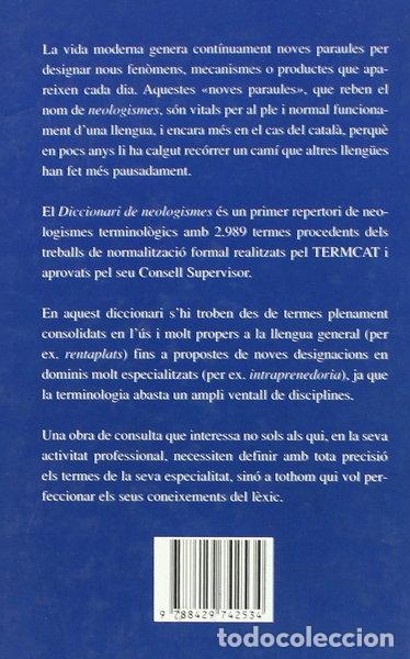 Libros: Diccionari de neologismes- 9788429742534