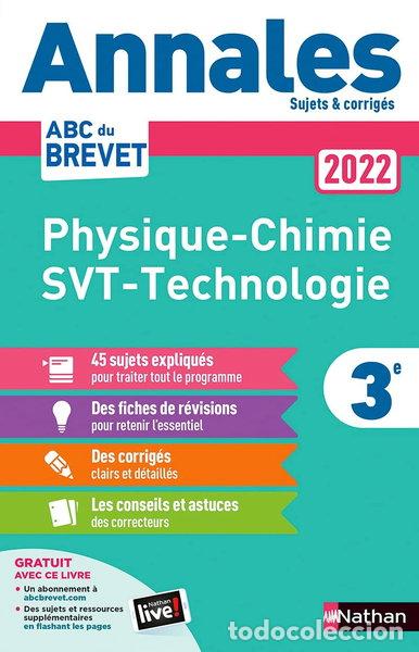 Livros em segunda m&atilde;o: Annales ABC du Brevet 2022: Physique-Chimie, SVT, Technologie 3e- 9782091572680