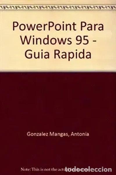 Libros: PowerPoint para Windows 95 - Gu&iacute;a R&aacute;pida- 9788428322904