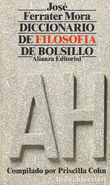 Libros: Diccionario de filosof&iacute;a de bolsillo- 9788420619446