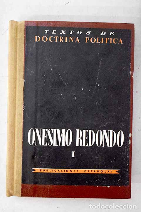 Libros: Obras completas: edici&oacute;n cronol&oacute;gica, Tomo I.- Redondo, On&eacute;simo