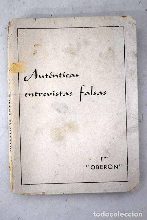 Livros em segunda m&atilde;o: Aut&eacute;nticas entrevistas falsas: El humor y el deporte en Cabalgada Fin de Semana .- Oberon