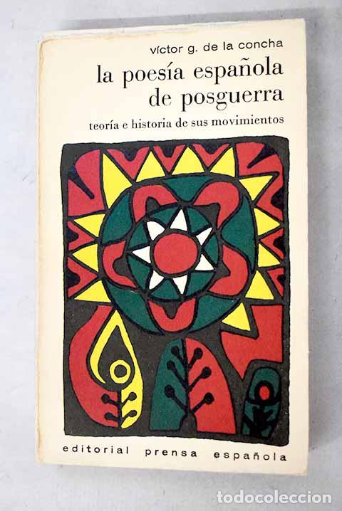 Libros: La poes&iacute;a espa&ntilde;ola de posguerra: Teor&iacute;a e historia de sus movimientos.- Garc&iacute;a de la Concha, V&iacute;ctor