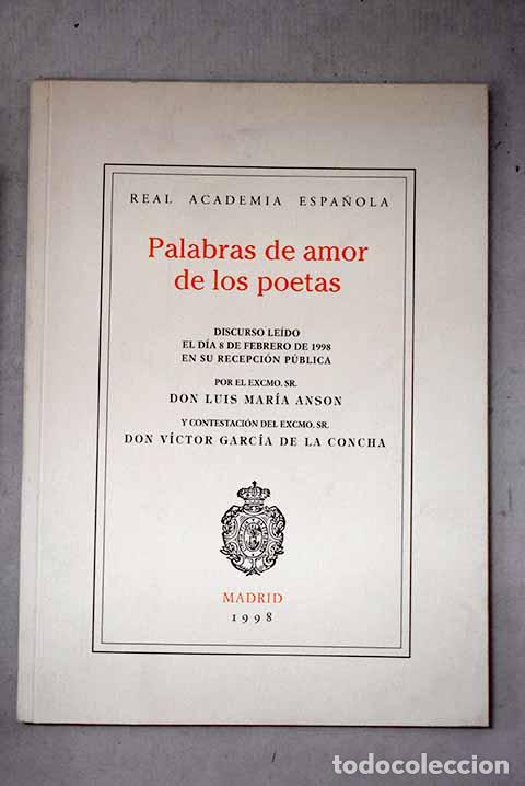 B&uuml;cher: Palabras de amor de los poetas.- Ans&oacute;n, Luis Mar&iacute;a
