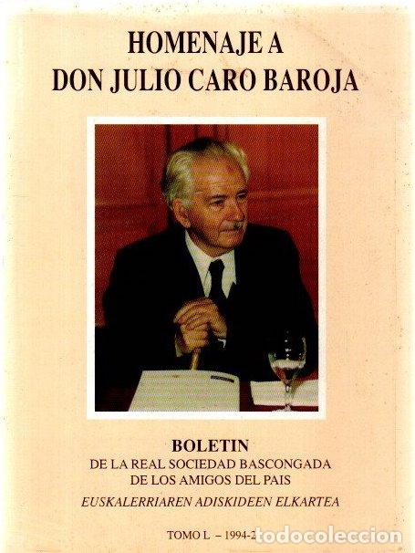 Libros: Homenaje a Don Julio Caro Baroja - NO CONSTA AUTOR