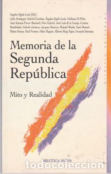 Libros: Memoria de la Segunda Rep&uacute;blica - VV.AA - Foto 1
