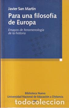 Libros: Para una filosof&iacute;a de Europa - Javier San Mart&iacute;n