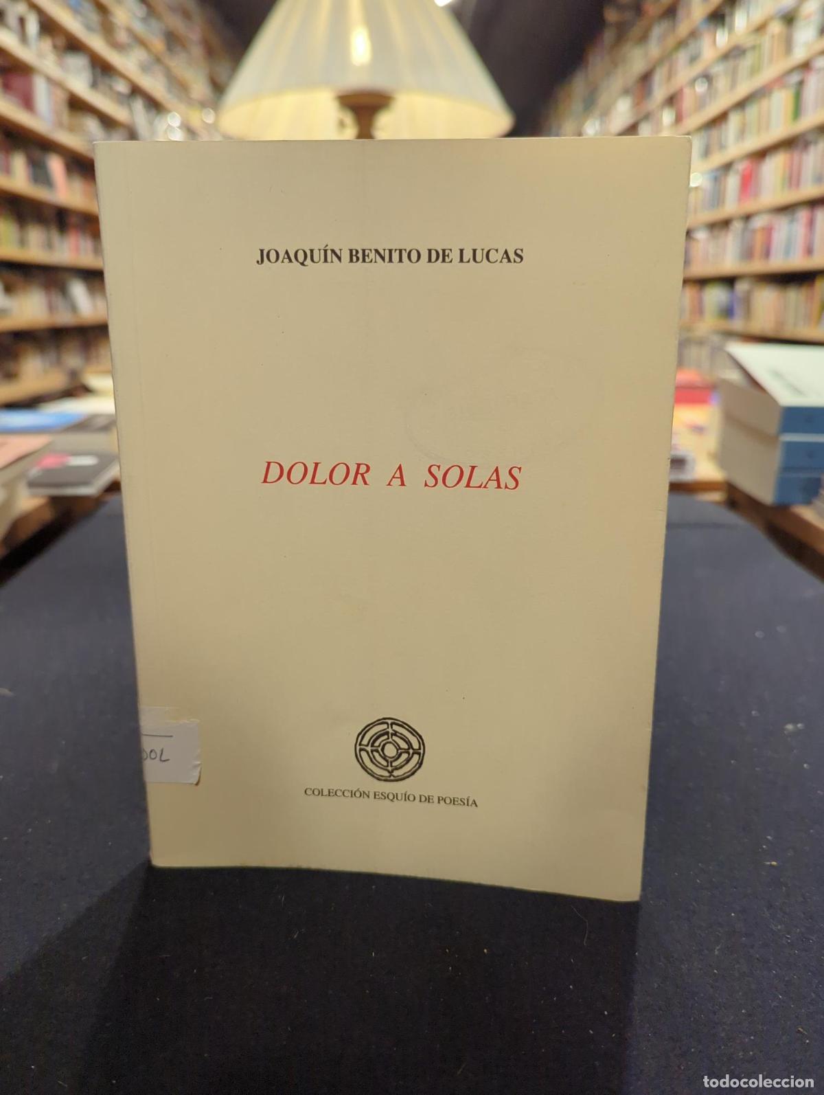 DOLOR A SOLAS - JOAQUIN BENITO DE LUCAS