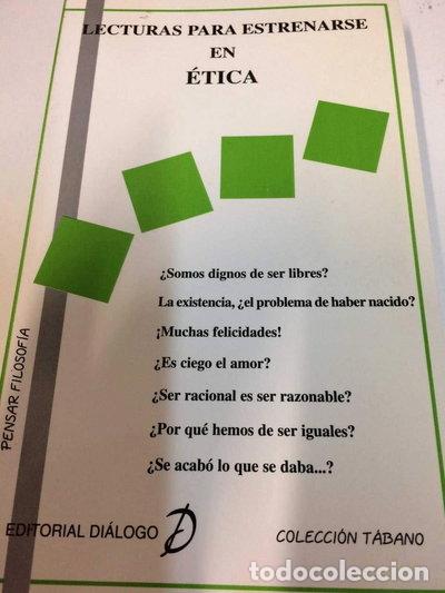 Libros: Lecturas para estrenarse en &eacute;tica- 9788492270484