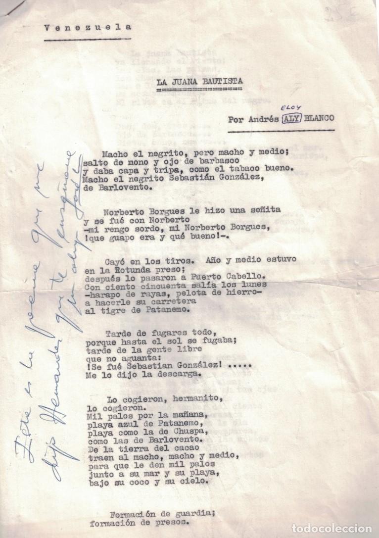 Libri di seconda mano: LA JUANA BAUTISTA. Poes&iacute;a. - Eloy Blanco. Andr&eacute;s, (6/8/1896 * 21/5/1955)