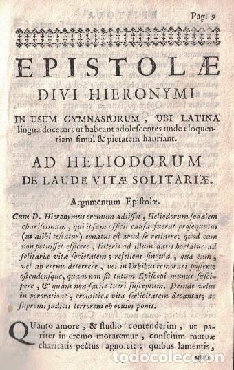 Livres: EP&Iacute;STOLAS DE SAN GER&Oacute;NIMO EN LAT&Iacute;N. - San Ger&oacute;nimo.