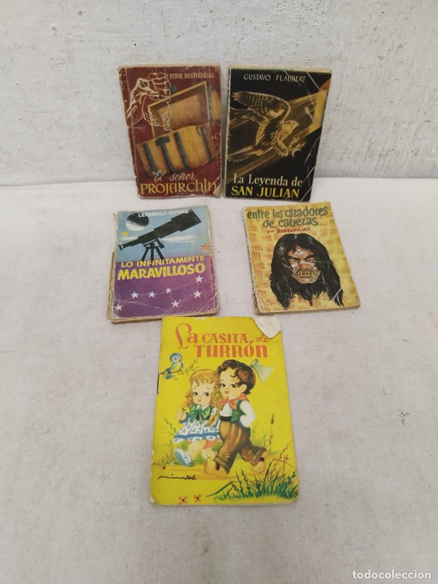 Libri di seconda mano: Lote de 5 antiguas peque&ntilde;as novelas. Enciclopedia Pulga, la casita turron.