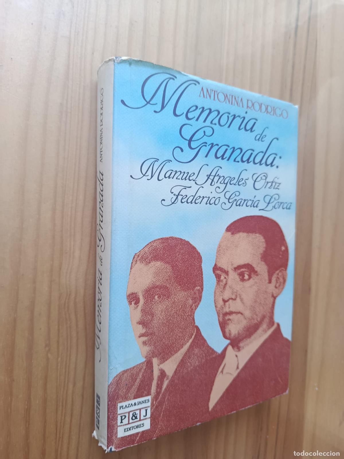Livres: MEMORIA DE GRANADA : MANUEL ANGELES ORTIZ FEDERICO GARCIA LORCA. - ANTONIA RODRIGO.