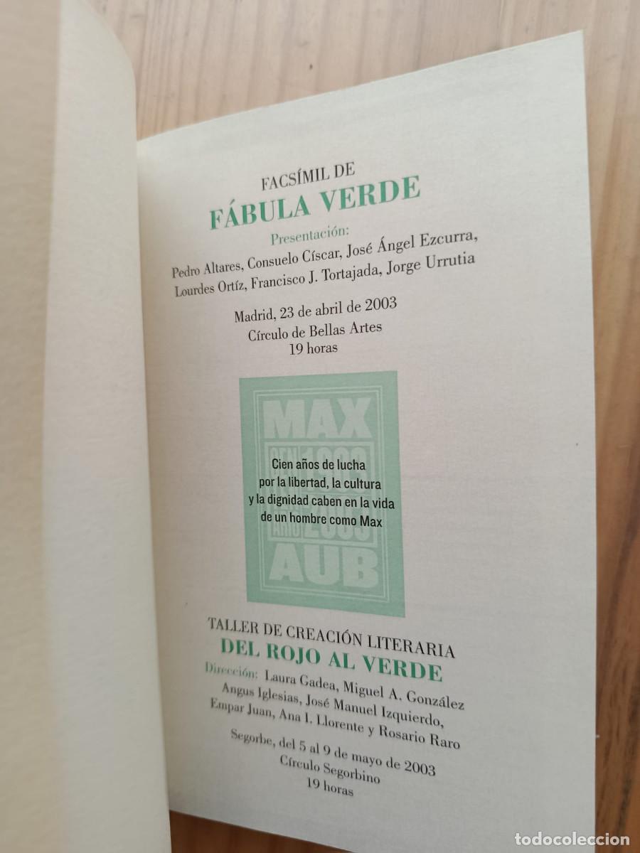 Libros: F&aacute;bula verde / FACS&Iacute;MIL - Max Aub - Foto 2