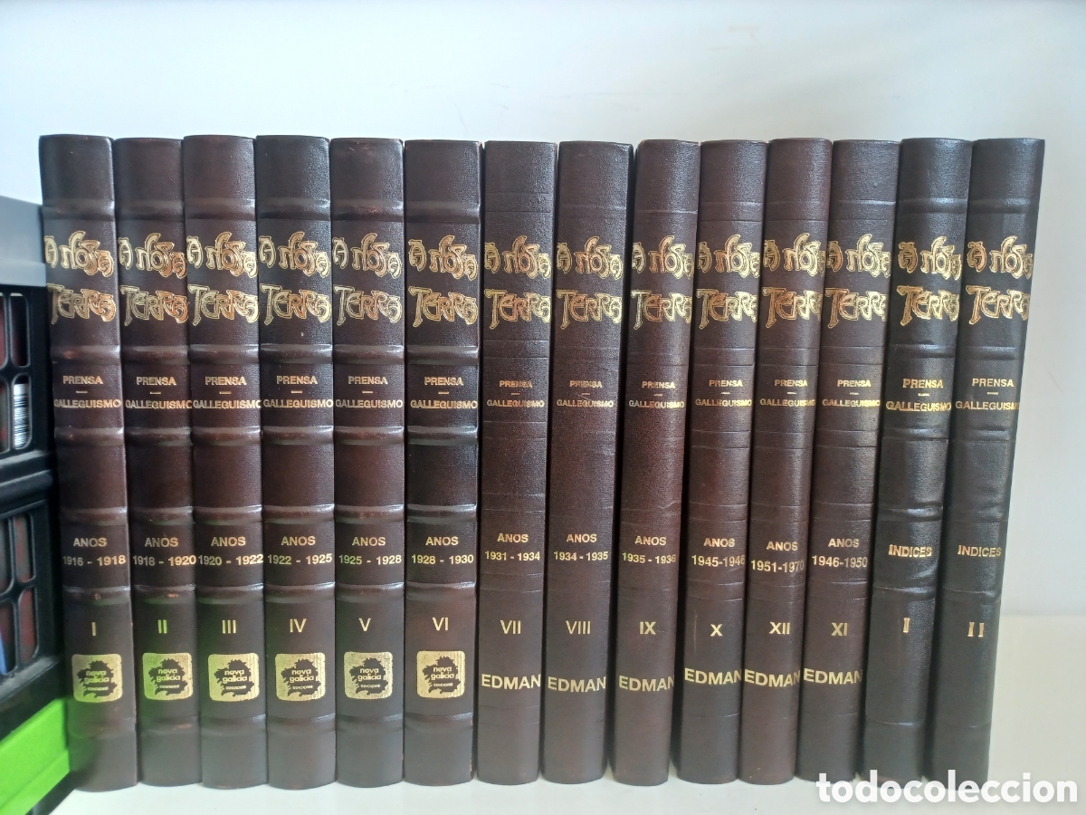 Libros: (GALEGO) A Nosa Terra 1916-1970/ 14 tomos/ Prensa Galleguismo/ Nova Galicia - Edman