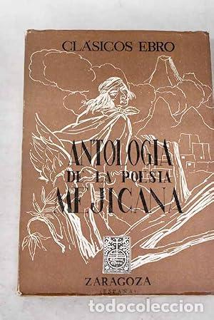Libros: Antolog&iacute;a de la Poes&iacute;a Mejicana