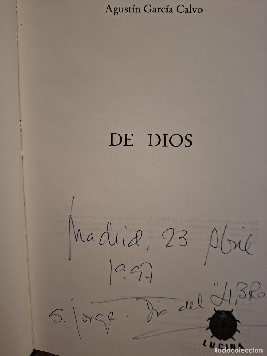 Libros: De Dios. - Garc&iacute;a Calvo, Agust&iacute;n - Foto 4