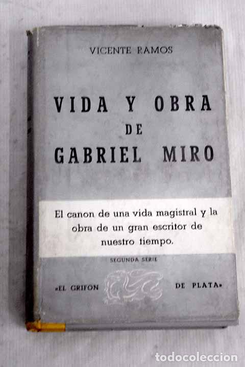 Libros: Vida y obra de Gabriel Mir&oacute;.- Ramos, Vicente