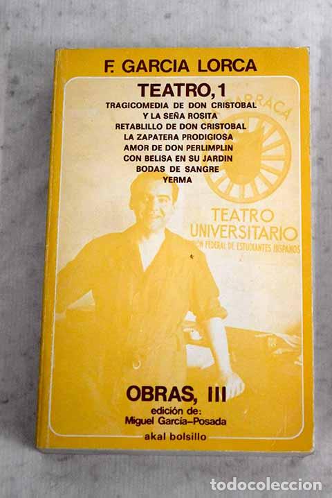 Libros: Obras, tomo III: Garc&iacute;a Lorca, Federico.- Garc&iacute;a Lorca, Federico