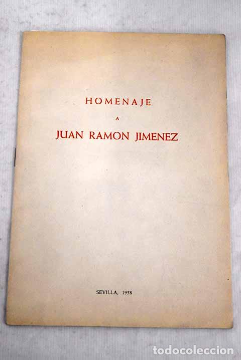 Libros: Homenaje a Juan Ram&oacute;n Jim&eacute;nez - Foto 1