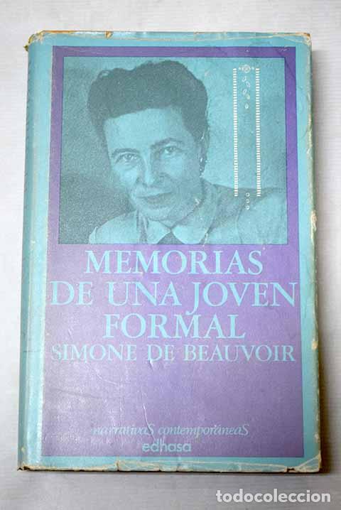 Libros: Memorias de una joven formal.- Beauvoir, Simone de